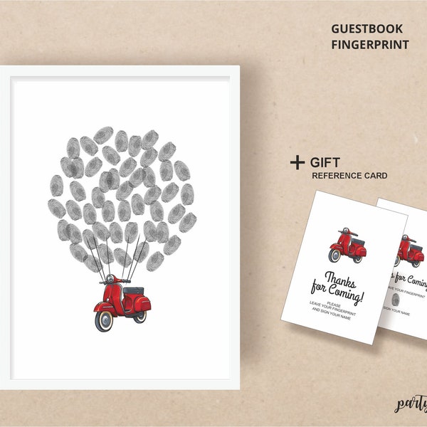 Fingerprint Guest Book - Etsy
