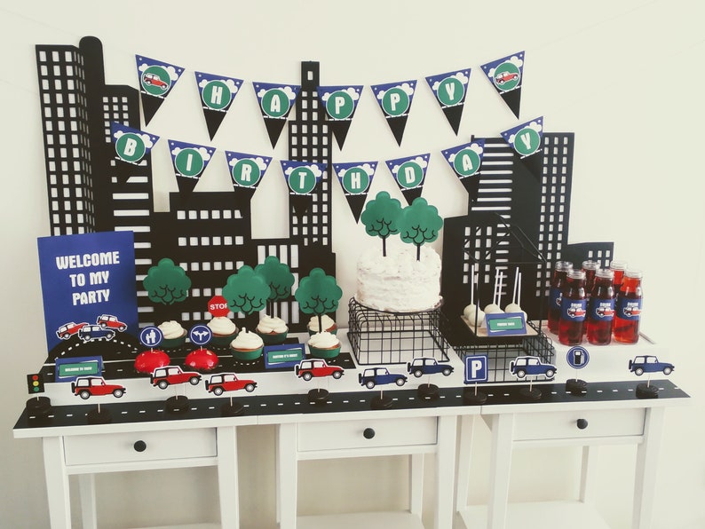 Jeep car Birthday / Printable DIY / Birthday Party Decorations Etsy