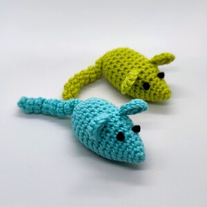 Cat toy - Mouse Zigouigoui - Customizable - (47 colors) - Bell / Cat grass (With or without)