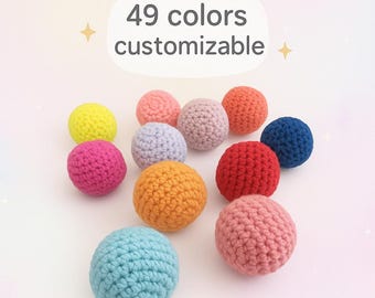 Balles pour chat au crochet fait main – Jouets personnalisables avec herbe à chat ou grelot – Jouet artisanal pour chat