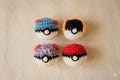 Creature-Catching Ball (1st Generation) – Crochet Cat Toy – Handmade – Catnip or Bell Option – Handcrafted Crochet Ball product logo