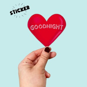 Waterproof Vinyl Kennywood Goodnight Heart Sticker |Free Shipping | Vinyl Decal | Steelers | Yinz | 412 | PGH