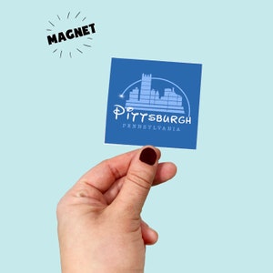 Waterproof Vinyl Pittsburgh is Magic Kingdom Magnet | Free Shipping | Vinyl Decal | 412 | PGH |