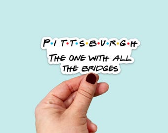 Waterproof Pittsburgh Bridges Vinyl Sticker