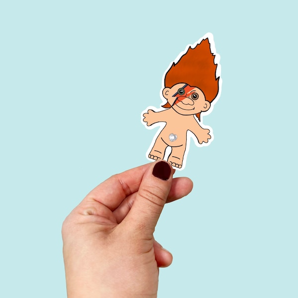 Waterproof Vinyl Ziggy Trolldust Doll Sticker | Free Shipping | Vinyl Decal |  | 90s | PGH  |