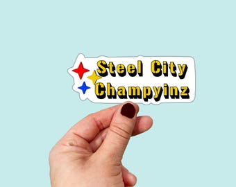 Wasserdichte Vinyl Pittsburgh City of Champyinz Magnet |Kostenloser Versand | Pittsburgh | Yinzer | 412 |