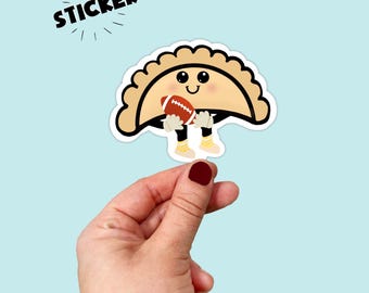 Waterproof  Happy Pierogi and Football Sticker  | Free Shipping