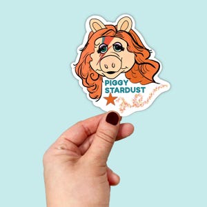 Waterproof Vinyl Piggy Stardust Mashup Sticker | Free Shipping | Vinyl Decal |  90s | PGH  |