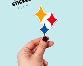 Waterproof Vinyl Steel Star Pittsburgh Sticker | Free Shipping | Pittsburgh | Yinzer | 412 |