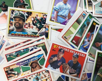 Vintage Baseball Cards (1970s-1980s) Set of 50