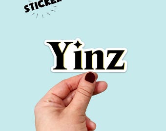 Waterproof Yinz Vinyl Sticker | Pittsburgh Pride