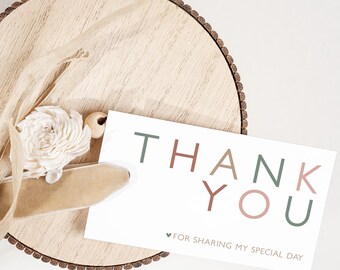 Baptism Favor Tag Template Editable Thank You Card for Girl LDS Baptism (Printable)