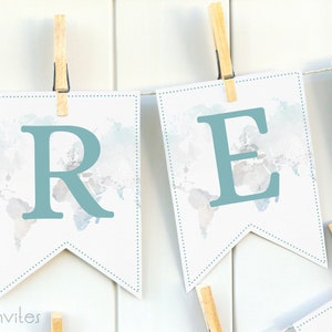 Adventure Awaits Banner Adventure Baby Shower Printable - Etsy