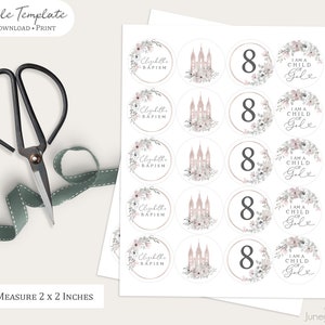 LDS Baptism Cupcake Toppers | I Am A Child of God Printable Cupcake ...