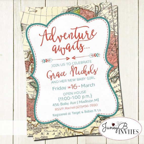Adventure Baby Shower Invitation Adventure Awaits Invitation Etsy Adventure Baby Shower Invitation Adventure Awaits Invitation Etsy