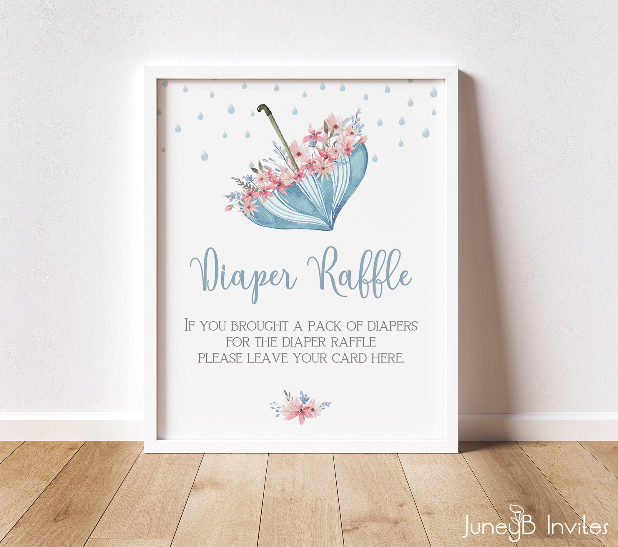 Umbrella Raffle Umbrella Baby Shower Diaper Raffle Sign (JPEG, PDF) - Etsy