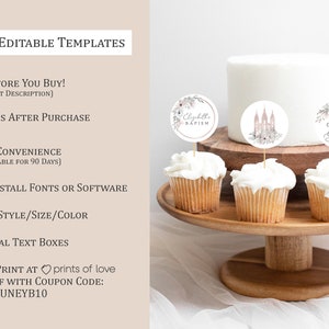 LDS Baptism Cupcake Toppers | I Am A Child of God Printable Cupcake ...