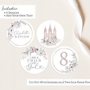LDS Baptism Cupcake Toppers | I Am A Child of God Printable Cupcake ...