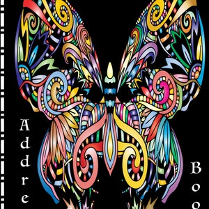 Majestic Butterfly Address Book with Optional Web Pages