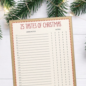 クリスマスドリンクテイスティングカード25種類 | クリスマスビールテイスティングカード | 冬のワインテイスティング | 冬のビールテイスティング | 冬のカクテル