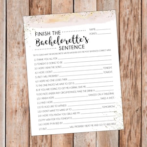 Finish the Bachelorette's Sentence Game | Finish the Bride's Sentence ...