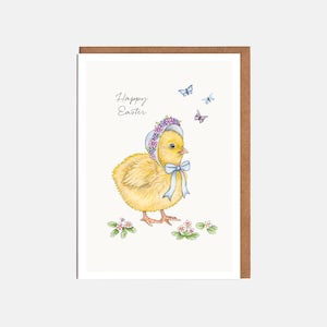Küken Osterkarte - 'Frohe Ostern' - Karte für Ihn - Karte für Sie