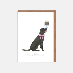 Biglietto di compleanno Labrador – 'Buon Compleanno' – Biglietto per lei