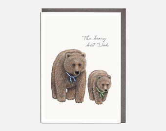 Papa Bear Father's Day Card - 'Love You Beary Much' - Card For Him