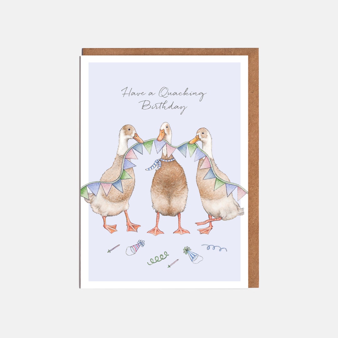 Duck Brthday Card, Have A Quackng Brthday Greetng Card, Funny - View #2