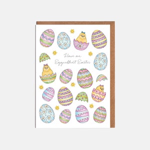 Easter Eggs Easter Card - &#39;Happy Easter&#39; - Card For Him - Card For Her