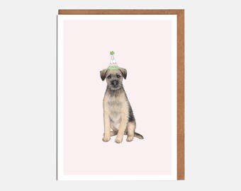 Border Terrier Card - Animal Card - Dog Card - Blank Card