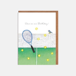 Tennis Geburtstagskarte - 'Have An Ace Birthday' - Sportkarte - Karte für Ihn - Karte für Sie