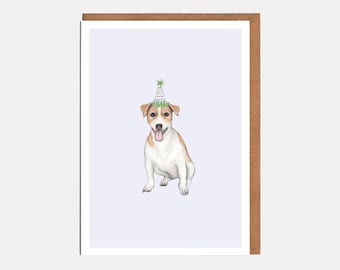 Jack Russell Card - Animal Card - Dog Card - Blank Card