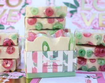 Heavenly Honeysuckle Handmade Soap, Mother's Day Soap, Spring Soap