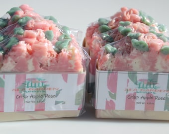 Crisp Apple Rose Handcrafted Soap