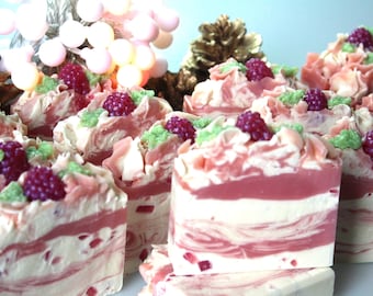 Berry Mimosa Handmade Soap, Valentine's Day Soap, Mother's Day Soap, Easter Soap, Spring Soap