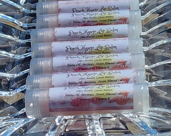 Lip Balm- Peach Mango, French Vanilla, Pina Colada