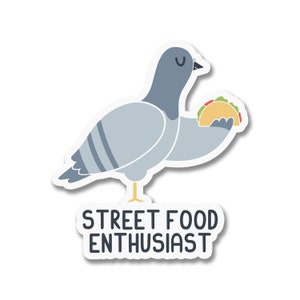 Street Food Pigeon Sticker