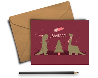 Merry Extinction Greeting Card