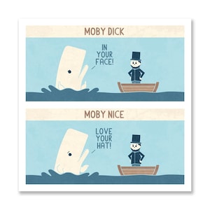 Moby Art Print