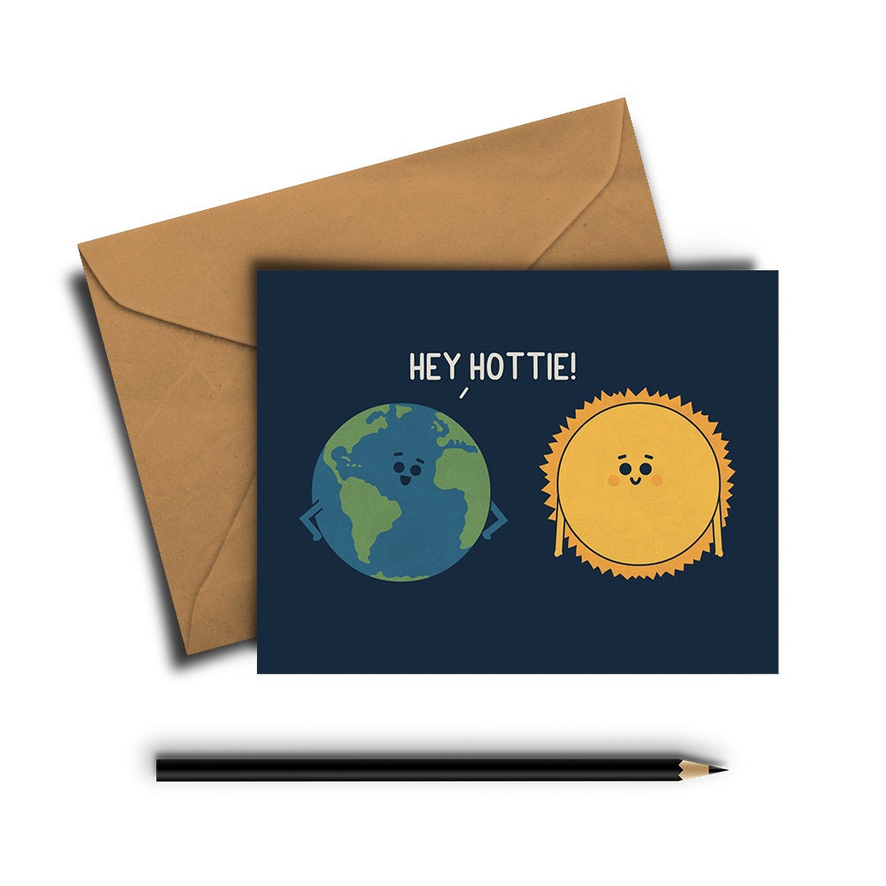 Hey Hottie Greeting Card - Etsy