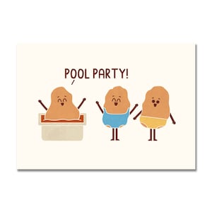Pool Party Art Print