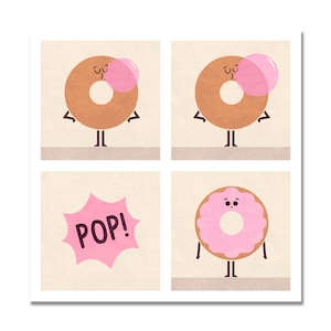 Donut Pop Art Print