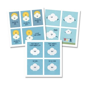Kleine Wolke Shenanigans Quadratische Postkarten