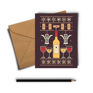 Wine Kerst Wenskaart