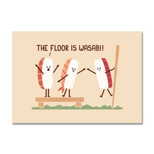 The Floor Is Wasabi Art Print