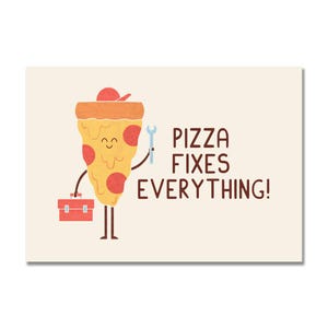 Fixer Upper Pizza Art Print