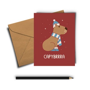 Capybrrra Wenskaart