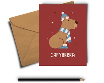 Capybrrra Greeting Card