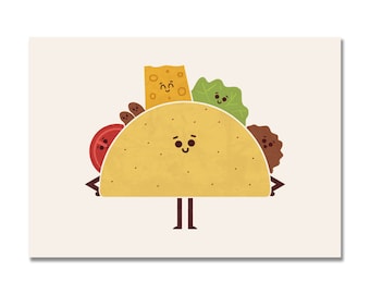 Taco Friends Art Print